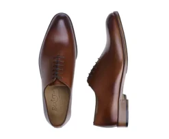 Zapatos Oxford de piel hombre Dorado patinado Peter Patin-Bexley Fashion