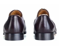 Zapatos Oxford hombre Chocolate Patinado con suela de piel Wayford-Bexley Fashion