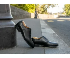 Zapatos Oxford hombre negro con suela de piel Wayford-Bexley Cheap