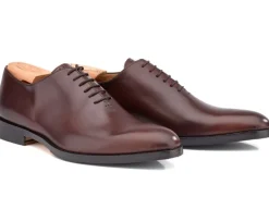 Zapatos Oxford para hombre en suela de piel Chocolate con patín Peter Patin-Bexley Store