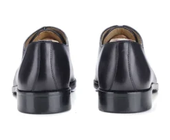 Zapatos Oxford para hombre Negro Suela de piel con patín Peter Patin-Bexley Outlet
